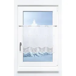 Scheibengardine Plauener Spitze in gold von Plauener Spitze®