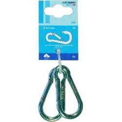 PÖSAMO Feuerwehr-Karabinerh.(SB) galZn 50x 5mm a 2 Stk.