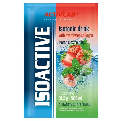 Activlab Isoactive Isotonic mit Kollagen, Erdbeere & Minze - 31,5 g