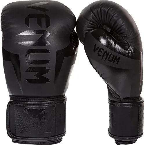 Venum Elite Boxhandschuhe Schwarz 14oz (VENUM-1392)