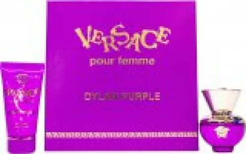 Versace Versace Pour Femme Dylan Purple EDP Geschenkset 30 ml + 50 ml Körperlotion - Damendüfte mit provokantem, modernem Duft. Ideal für einen unvergesslichen Auftritt und perfekt als Geschenk.