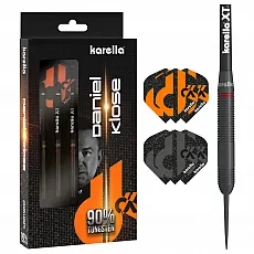 Karella Steeldart Daniel Klose 90% Tungsten, 22 g | Pro Dartpfeil für präzises Zielen - Pfeile für Steeldart mit 90% Tungsten, ideal für Wettkämpfe und ambitionierte Spieler, Gewicht von 22 g für optimale Wurfkontrolle.