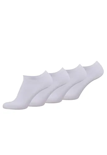TOM TAILOR Unisex - Erwachsene Sneakersocke 4 er Pack 9415 / TOM TAILOR unisex sneaker 4 pack, Gr. 43-46, Weiß (white - 660)