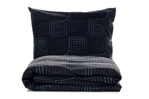 Ranforce King Bettwäsche Set 240x220 cm - Petrolblau - Hochwertiges Bettwäsche-Set aus 100% Baumwolle Ranforce, maschinenwaschbar bei 30 °C, sorgt für ein angenehmes Schlafklima und ist ideal für stilvolle Schlafzimmer.