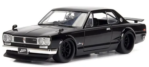 JADA TOYS, 1971 schwarzer NISSAN Skyline 2000 GT-R von Brian Fast And Furious...