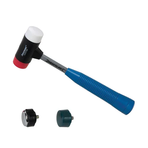 Spezial-Hammer mit vier auswechselbaren Schlagflächen, weich-hart