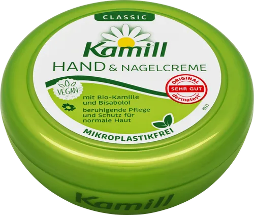 Kamill Krem do Rąk Rumiankowy 150 ml - Handcremes mit beruhigendem Kamille-Extrakt, spendet intensive Feuchtigkeit und schützt die Hände vor Austrocknung.