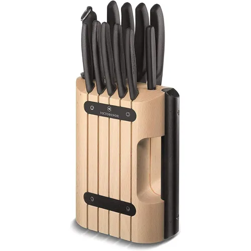 Victorinox Profi Messerblock ohne Inhalt, Platz für 6 Messer, mandel-beige