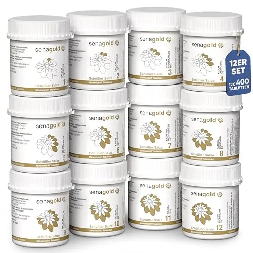 Senagold Schüssler Salze Nr. 1-12 von Senagold