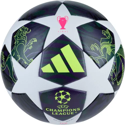 adidas Junior Champions Final League Fußball 2026 - Leichter 350 g Fußball für Kinder und Teens, inspiriert von der UEFA Champions League. Ideal für Training und Spiel, mit strapazierfähiger TPU-Oberfläche für optimalen Kick.