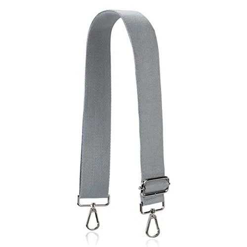 Allzedream Gurte für Crossbody Handtasche Riemen verstellbarer Ersatz Umhängetaschen Taschengurte Weiche Baumwolle (Grau)