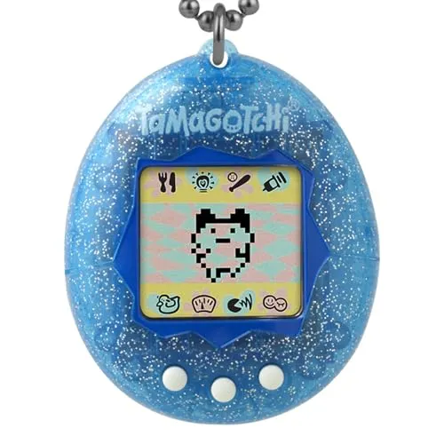 Bandai Tamagotchi Color Collection Blue - Interaktives elektronisches Haustier - Elektronisches Haustier für Kinder ab 8 Jahren, das interaktive Pflege und Spaß mit buntem Display bietet. Erlebe das nostalgische Tamagotchi in Blau und bringe es zum Wachsen!