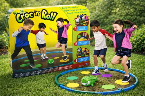 Croc n Roll Spiel – Kinder Actionspiel ab 3 Jahren Familienspaß