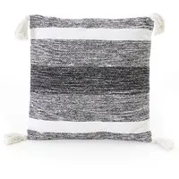 Andiamo Kissen Malena D372 Schwarz-Grau-Weiß 40 cm x 40 cm in schwarz von Andiamo