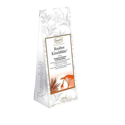 Ronnefeldt Tee – Rooibos Kirschblüte aromatisierter Kräutertee 100g