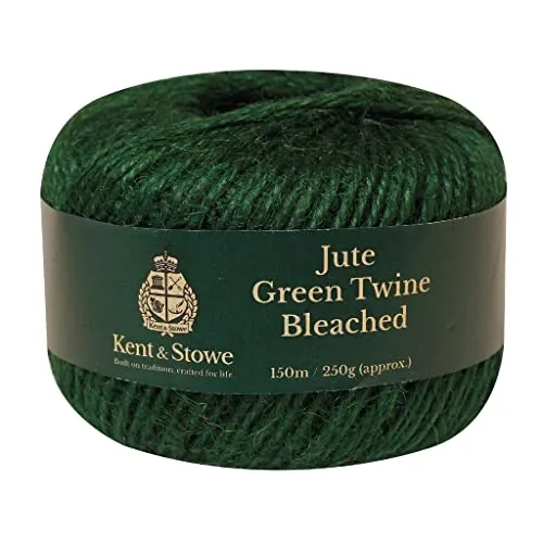 Kent&Stowe 70100825 Jute-Schnur, gebleichtes Grün, 150 m (250 g)