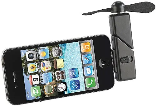 Callstel Handy Ventilator iPhone: Ultraleichter Mini-Ventilator für iPhone & iPod Touch
