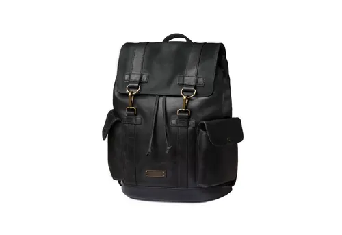 DRAKENSBERG Leder Rucksack 'Bruce' - Klassischer 20L Freizeitrucksack - Schulranzen aus hochwertigem, vollnarbigem Büffelleder im Retro-Vintage-Design, ideal für Arbeit, Freizeit und Reisen mit 13
