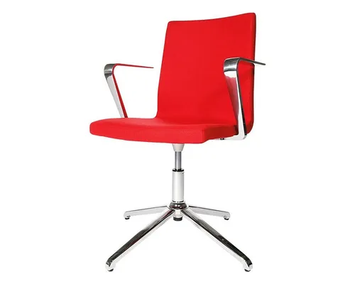 Topstar Besucherstuhl Cube, EA290 L51, Fußkreuz, Stoff, rot von Topstar