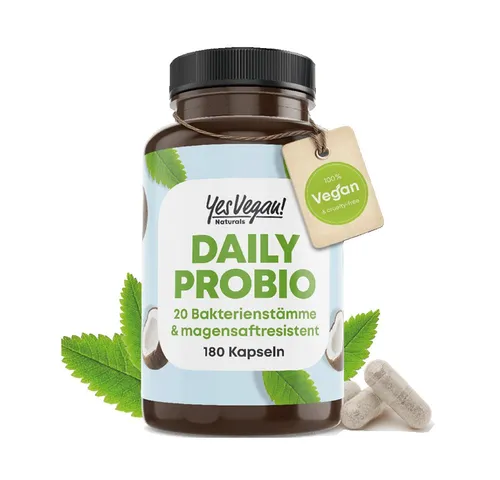 Daily Probio 180 Kapseln – Hochdosiertes Synbiotikum mit 20 Bakterienstämmen