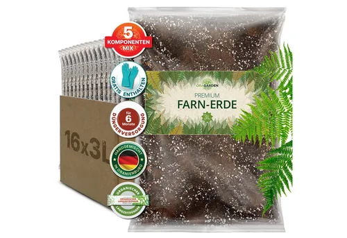 OraGarden Gartenbau-Substrat Farn Erde - Optimale Erde für Farnpflanzen, angereichert mit Wurmhumus für eine ideale Nährstoffversorgung. Perfekt für gesundes Wachstum und eine üppige Blattpracht.