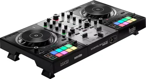Hercules DJ Control Inpulse 500 Silver Edition - DJ-Controller mit intelligentem Musikassistenten, ideal für Einsteiger und Profis. Inkl. Lizenzen für Serato DJ Lite und DJUCED PRO sowie hochwertigem Koffer.