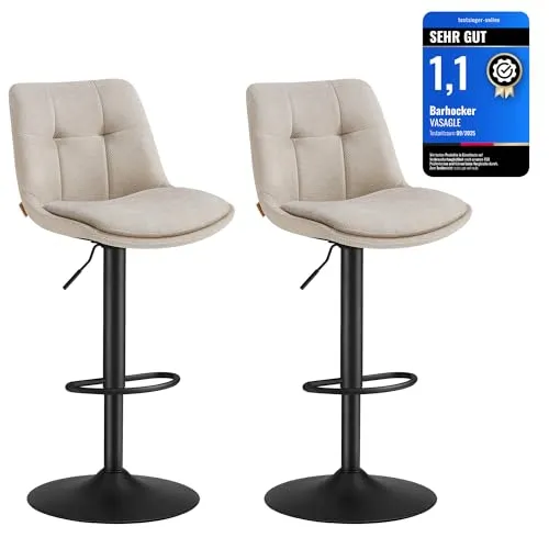 Hocker & Barhocker Beige von VASAGLE