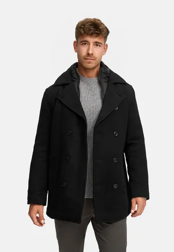 Indicode Wollmantel Herren INLunil Winter Mantel Herrenmantel Herren Mantel mit Stepp-Optik, Winterjacke,Übergangsjacke