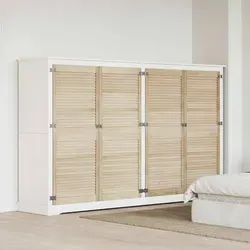 vidaXL Schranktür 4 pcs Natur 140,5 x 2,1 x 59,5 cm - Waschbeckenunterschränke aus hochwertigem massivem Kiefernholz, ideal für elegantes und funktionales Design in jedem Raum.