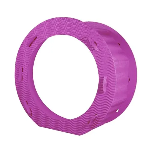 itenga Laternen Rohling rund aus 3D Color Wellpappe zum Basteln Laternenzuschnitt (pink)
