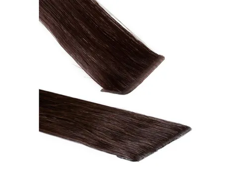 hair2heart Echthaar-Extension Invisible Tape Extensions - Premium #6/3 Dunkelblond Gold 50cm