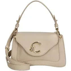 Coccinelle Leder Umhängetasche Handtasche C-Me Handbag Grained Leather Sandshell beige