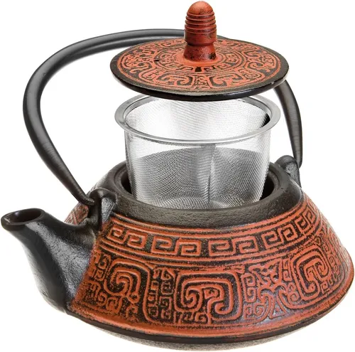 ibili Gusseisen-Teekanne Indien 0, 8 L NEU in rot von Rarewaves