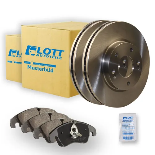 Bremsscheiben Ø286mm belüftet + Bremsbeläge vorne für Volvo V70 S60 S80 2