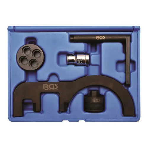 BGS 8724 Motor-Einstellwerkzeug-Satz für BMW N47, N47S, N57 - Nockenwellenwerkzeuge für präzises Einstellen der Motor-Steuerzeiten bei BMW-Diesel-Motoren, ideal für Wartung und Reparatur.