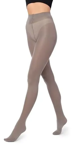 Merry Style Bunte Damen Strumpfhose Microfaser 40 DEN (Grau, 3 (36-40))