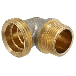 Messing Winkel für Klemmringverschraubung 1'' Eurokonus - 3/4'' AG