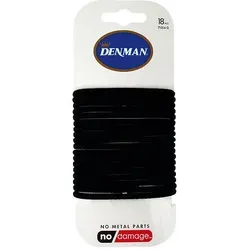 Denman Rubbers Zopfgummis Schwarz in schwarz von Denman