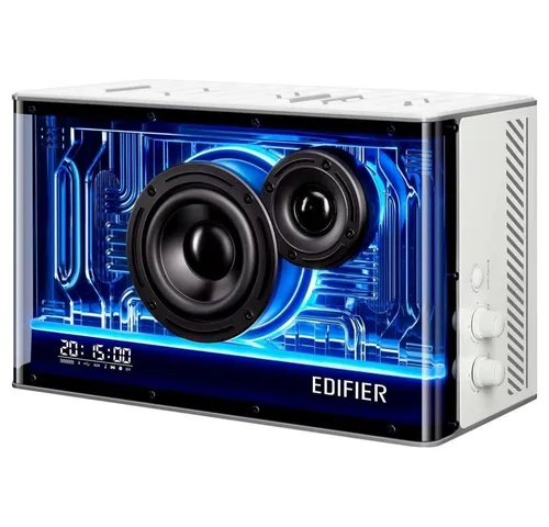 Edifier® QD35 Bluetooth-Lautsprechersystem - Surround-System mit 40 W Leistung, RGB-Lichteffekten und zwei USB-Ladeanschlüssen für ein beeindruckendes Klangerlebnis und stimmungsvolle Beleuchtung.