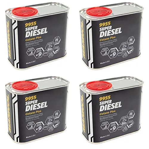 Super Diesel Cetan Plus Diesel Kraftstoff Additiv Mannol 9955 4 X 450 ml