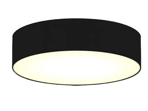 smartwares LED Deckenleuchte Ø 60cm, Dimmfunktion, Warmweiß - Moderne Deckenlampe mit wechselbaren LEDs und stilvollem Stoffschirm in Schwarz. Ideal für Flure, Wohnzimmer oder Schlafzimmer und sorgt für ein angenehmes Lichtambiente.