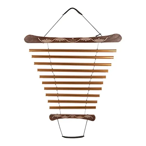 Meinl Sonic Energy Meditation Flow Chime G-Dur - Percussion Instrument mit 10 Klangstäben aus Aluminium in G-Dur, ideal für entspannende Meditationen und langanhaltende Resonanz, inklusive Tragetasche und Halterung.