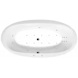STADIUM HYDRO-AIR Whirlpool Badewanne 190x95cm - Whirlpool Badewanne mit 12 Massagedüsen und stilvollem Design. Ideal für entspannende Momente, einfach zu installieren und mit hochwertiger Ausstattung für ein komfortables Badeerlebnis.