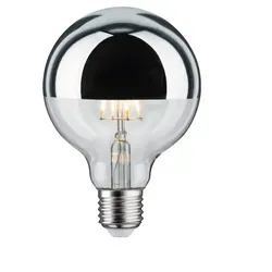 Paulmann 28673 LED Globe 6,5 Watt E27 Kopfspiegel Silber Warmweiß dimmbar
