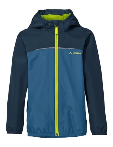 VAUDE TURACO III Regenjacke Kinder - ultramarine, Größe 146/152 - Funktionsjacke für Kinder mit atmungsaktiver Ceplex active Membran, die wasser- und winddicht ist. Ideal für Outdoor-Aktivitäten bei jedem Wetter!