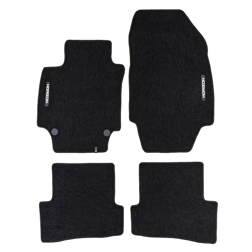 Velours Fußmatten für Renault Captur I 2013-2019 - 4-teiliges Set - Hochwertiges 4-teiliges Fußmatten-Set in Schwarz, speziell für Renault Captur I (2013-2019). Antirutsch und wasserfest für optimalen Schutz und einfache Installation.