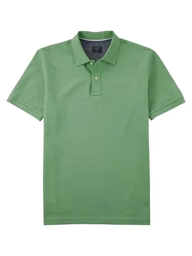 OLYMP Casual Poloshirt Herren Gr. L mint - Hochwertiges Herren-Poloshirt aus 100% Baumwolle im mintfarbenen Piqué-Stoff für hohen Tragekomfort. Ideal für legere Anlässe und den Alltag.