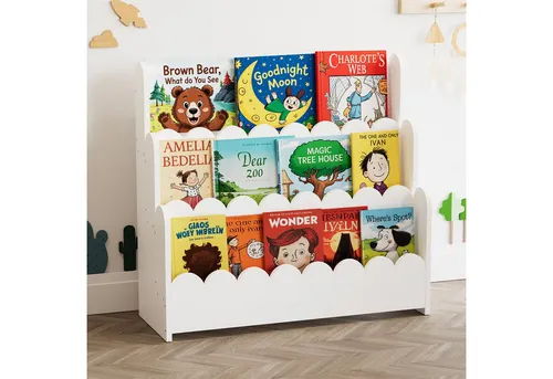 SpaceAid 3-stöckiges Montessori-Bücherregal für Kinder von SpaceAid