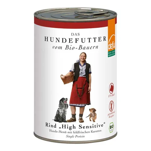 Hund Nassfutter - Rind High Sensitive Dose 410g | DEFU DEMETER FELDERZ