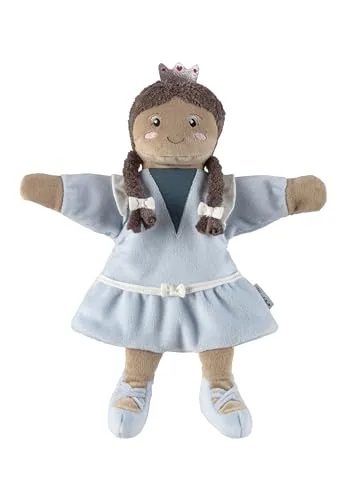 Sterntaler Handpuppe Prinzessin - weiches Kinder Spielzeug zum Puppentheater, Erzählen, Kuscheln & Sprachförderung – perfekter Spielkamerad & Geschenkidee, hellblau